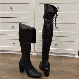 Marc Fisher Black Over-the-Knee Boots